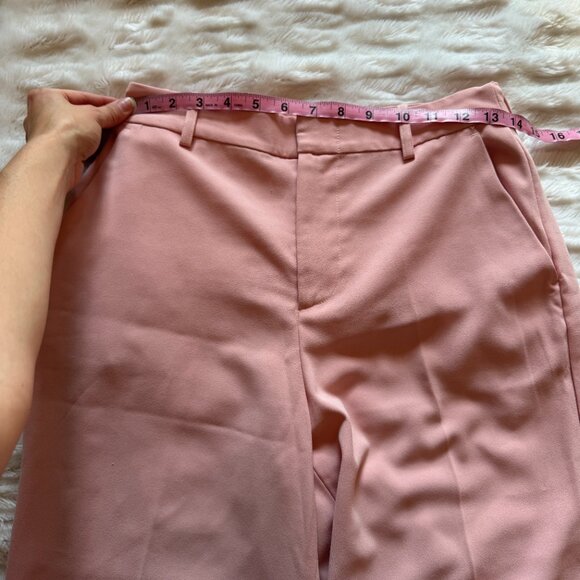 Alice + Olivia Light Pink Wide Leg High Waisted Pants - Picture 7 of 10